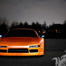 Download photo of a car on a night road for avatar