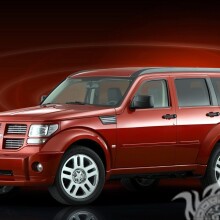 Gorgeous red Dodge crossover download photo