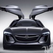 Impresionante Opel negro con puertas elevadoras descarga una foto en tu foto de perfil