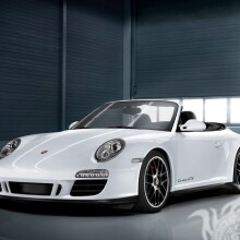 Foto auf Ihrem Instagram-Profilbild eines schicken weißen Porsche