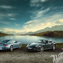 Photo on the profile picture for TikTok two wonderful Porsches