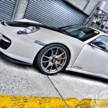 Foto auf einem weißen Luxus-Porsche-Telefonprofilbild