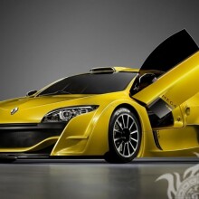 Télécharger la photo pour l'avatar pour VatsApp Renault jaune avec portes levantes