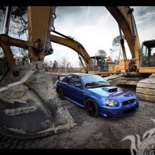 Аватарка для ТікТок розкішна синіючи Subaru завантажити фото