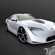 Аватарка на ВатсАпп великолепная белая Toyota скачать фото