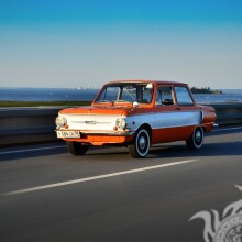 Foto gratis en la descarga de avatar coche retro URSS ZAZ