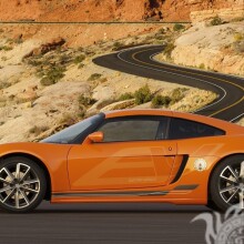 For a guy, a photo of a cool sports orange car