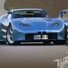 Photo gratuite de voiture cool bleue à télécharger sur avatar pour gars