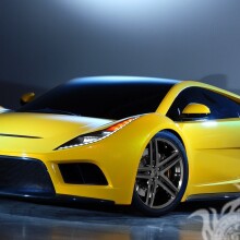 Photo on the avatar of a cool yellow car for a guy free