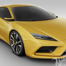 Photo gratuite d'une voiture jaune sur un avatar pour un mec