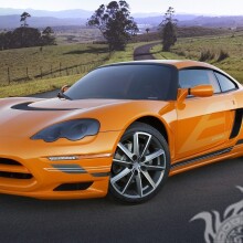 Descargar foto de coche naranja gratis para chicas en avatar