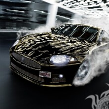Imagem de um carro preto brilhante no avatar TikTok