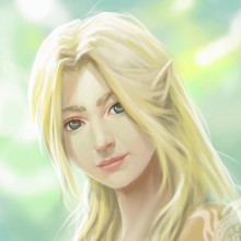 Rosto de elfo no avatar