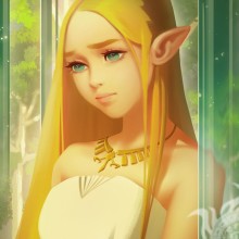 Fille elfique sur avatar