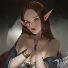 Sexy Bild mit einem Elfen