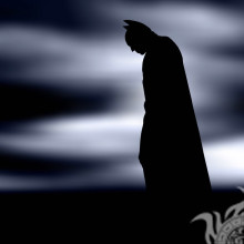 Batman Silhouette Superhelden auf Profil