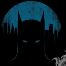 Бэтмен город силуэт в соцсеть