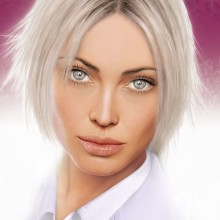 Blonde cendrée sur avatar