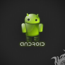 Логотип с зеленым Андроидом на аву