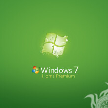 Windows logo on a green background for an avatar
