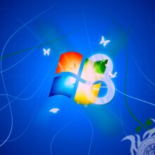 Ава с логотипом Windows 8