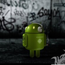 Grüner Android-Download auf Avatar