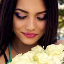 Beautiful brunette makeup download picture
