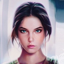 Avatar for brunettes, realistic art