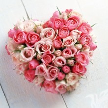 Bouquet de coeur sur avatar