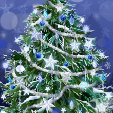 Новогодняя елка на аватарку
