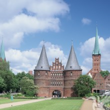 Construções medievais no avatar do parque