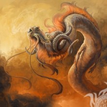 Китайский дракон арт для авы