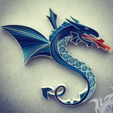 Нарисованный дракон на аватар