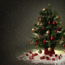 Новогодняя елка на аватарку для Инстаграма