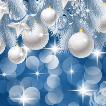 New Year's background for icon for Vkontakte