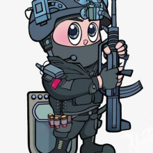 Garçon avatar anime pour les forces spéciales de Standoff 2