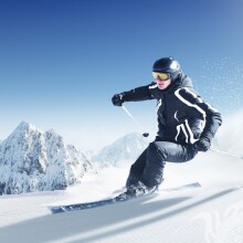 Лыжник в горах фото на аву