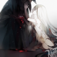Anime beso con muerte triste avatar
