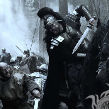 Foto de romanos na cena da batalha na foto do perfil