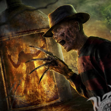 Freddy Krueger picture from the movie on the profile picture