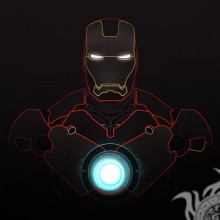 Schéma de dessin avatar Iron Man