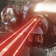 Iron man dispara rayos láser avatar