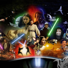 Todos os heróis de Star Wars na foto para o seu avatar