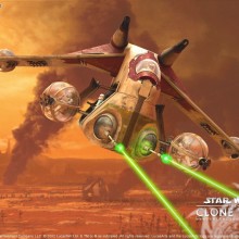 A nave estelar do filme Star Wars no avatar