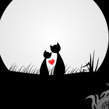 Кошки и любовь картинка на аватар