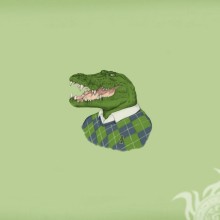 Imagem no avatar crocodilo em suéter