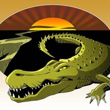 Арт с крокодилом для аватара