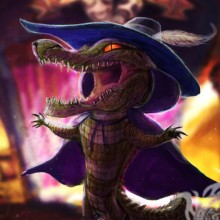 Paródia de avatar de crocodilo do Fantasma da Ópera