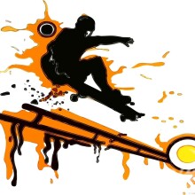 Skateboard Avatar Kunst