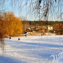 Ава с зимним пейзажем
